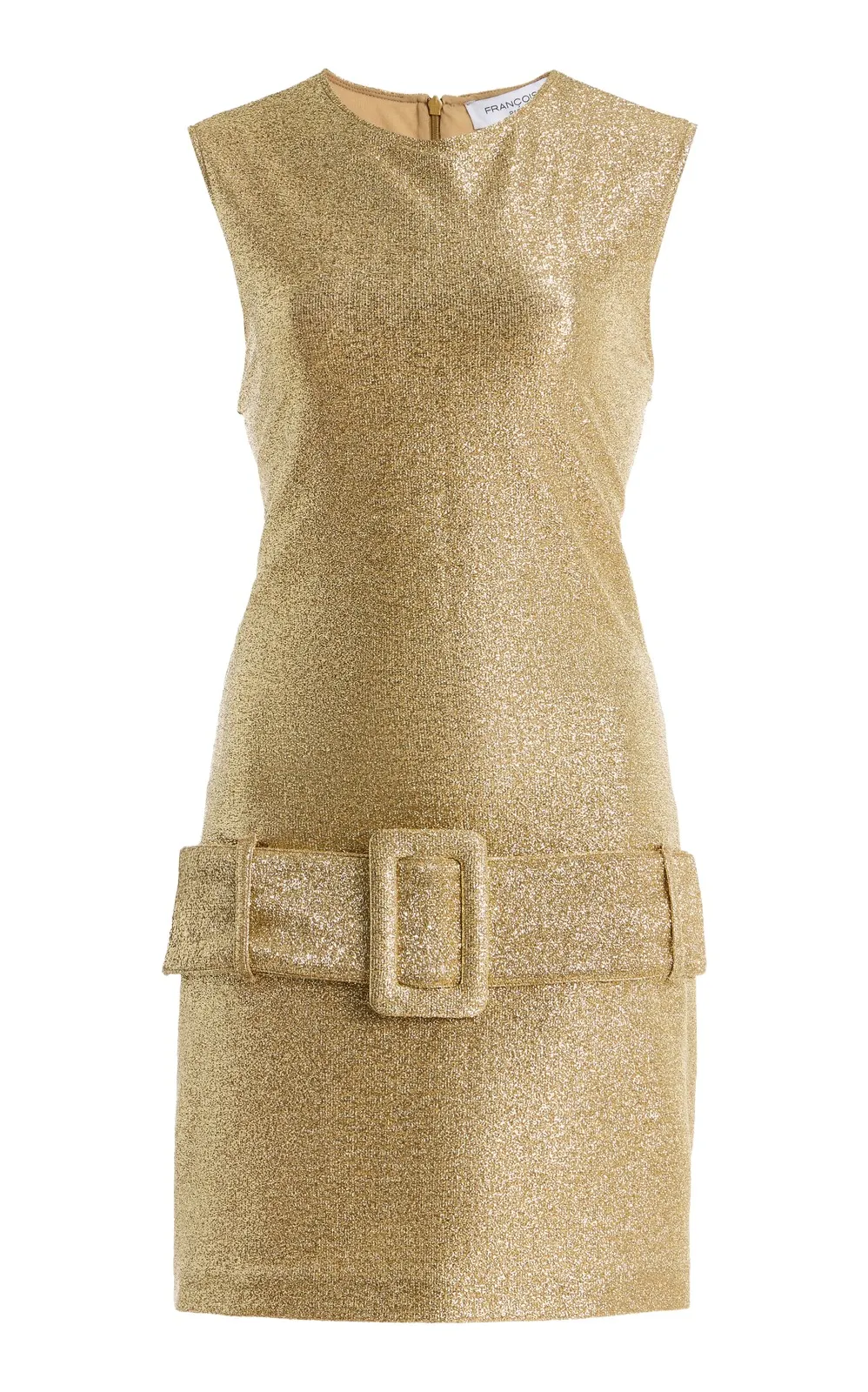 FRANÇOISE Exclusive La Isla Clover Metallic Jersey Mini Dress