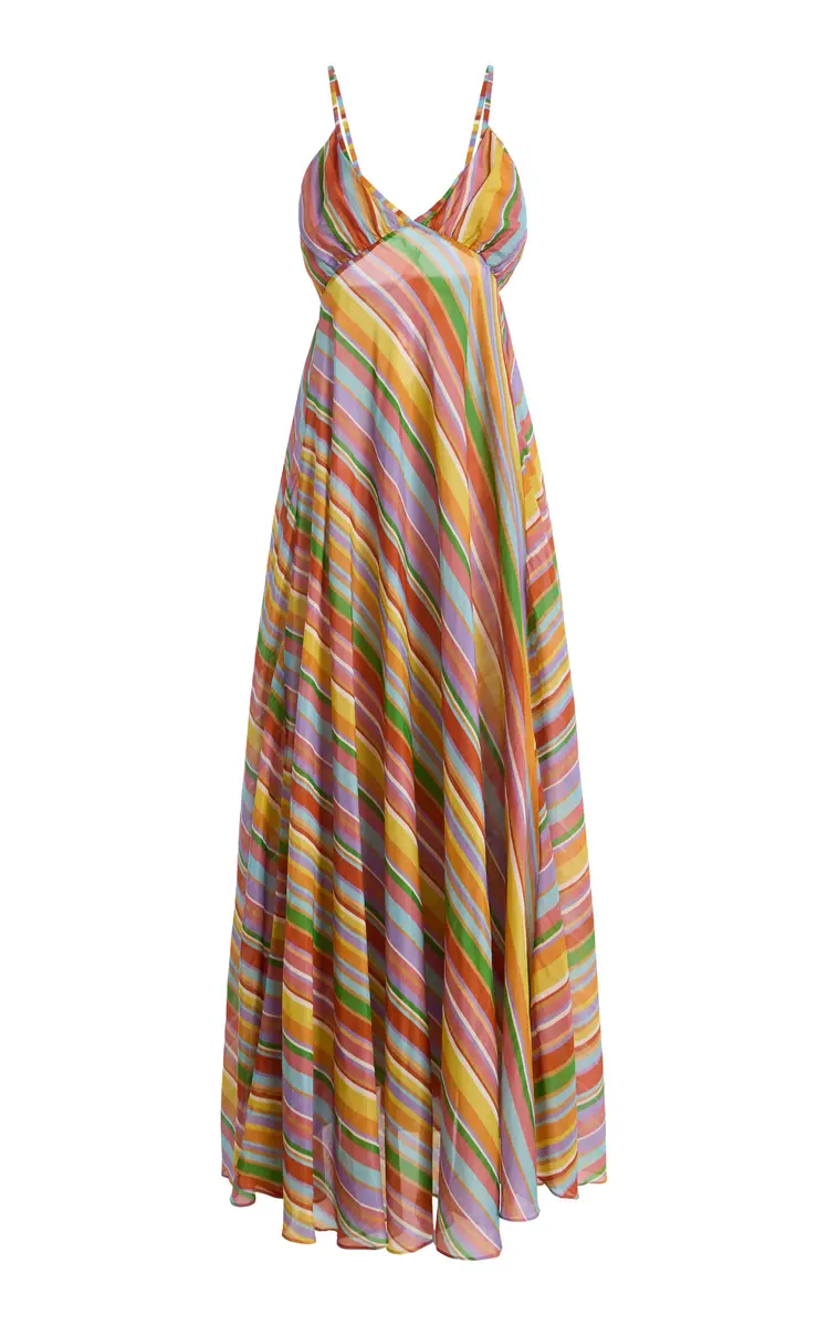 FRANÇOISE Exclusive La Isla Aisha Cotton-Silk Maxi Dress | Thumbnail 6