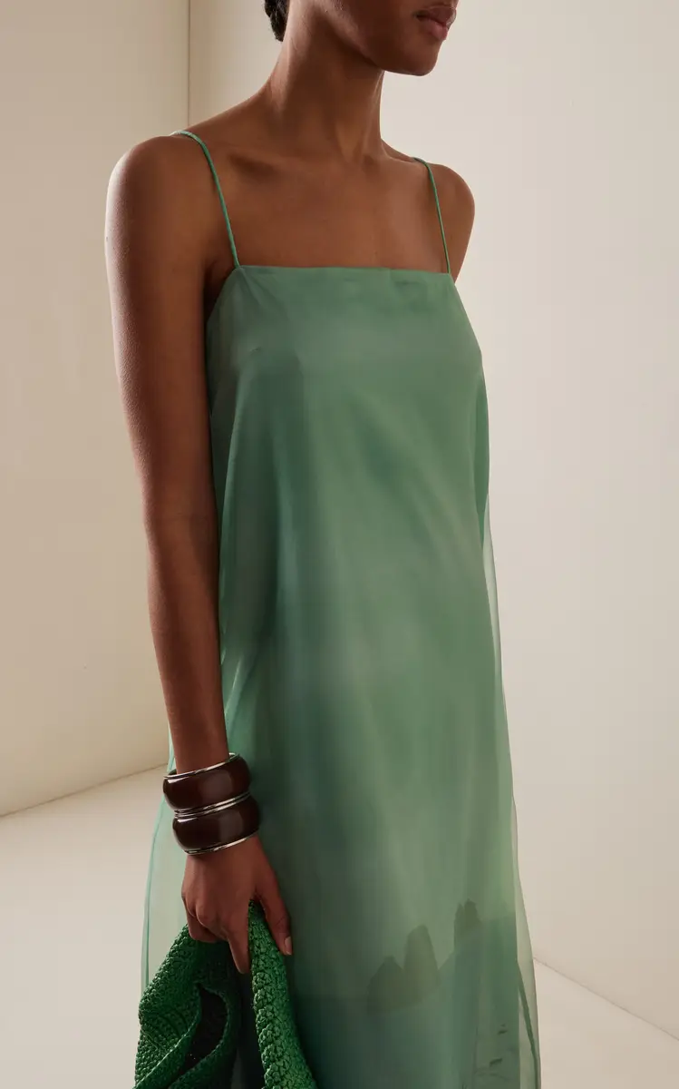 Staud Delfina Printed Organza Maxi Dress | Thumbnail 3 Staud Delfina Printed Organza Maxi Dress | Thumbnail 3