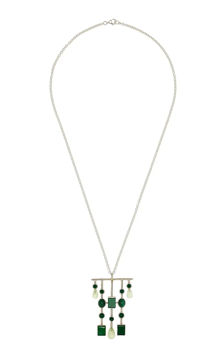 Le Sundial Chandelier Charm With Leather Cord | Image 1 Le Sundial Chandelier Charm With Leather Cord | Image 1