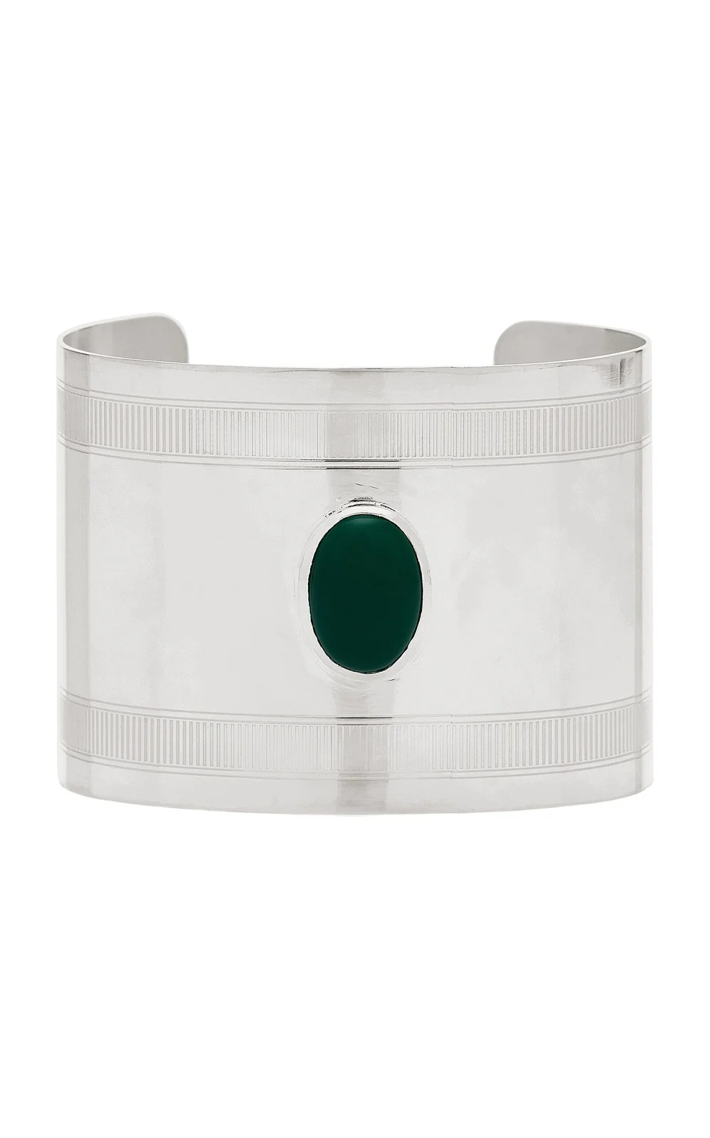 Le Sundial Exclusive La Isla Agate Silver-Plated Bangle