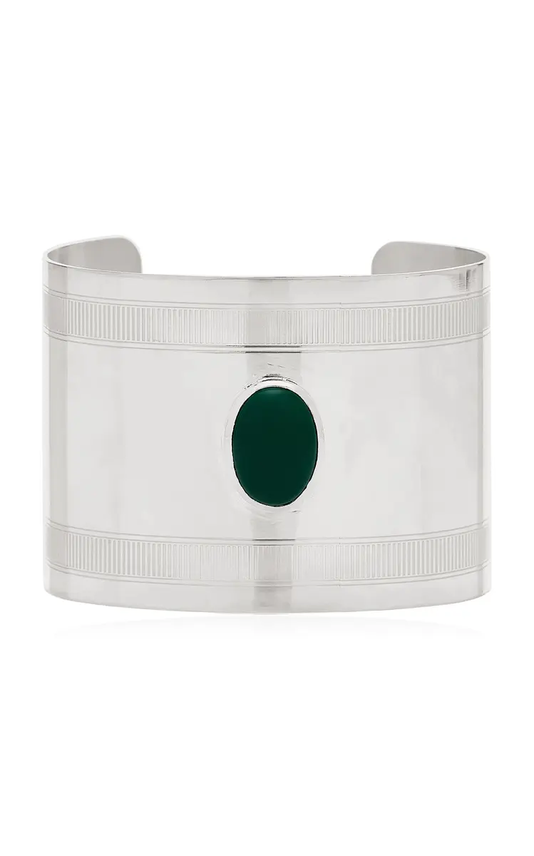 Exclusive La Isla Agate Silver-Plated Bangle Exclusive La Isla Agate Silver-Plated Bangle