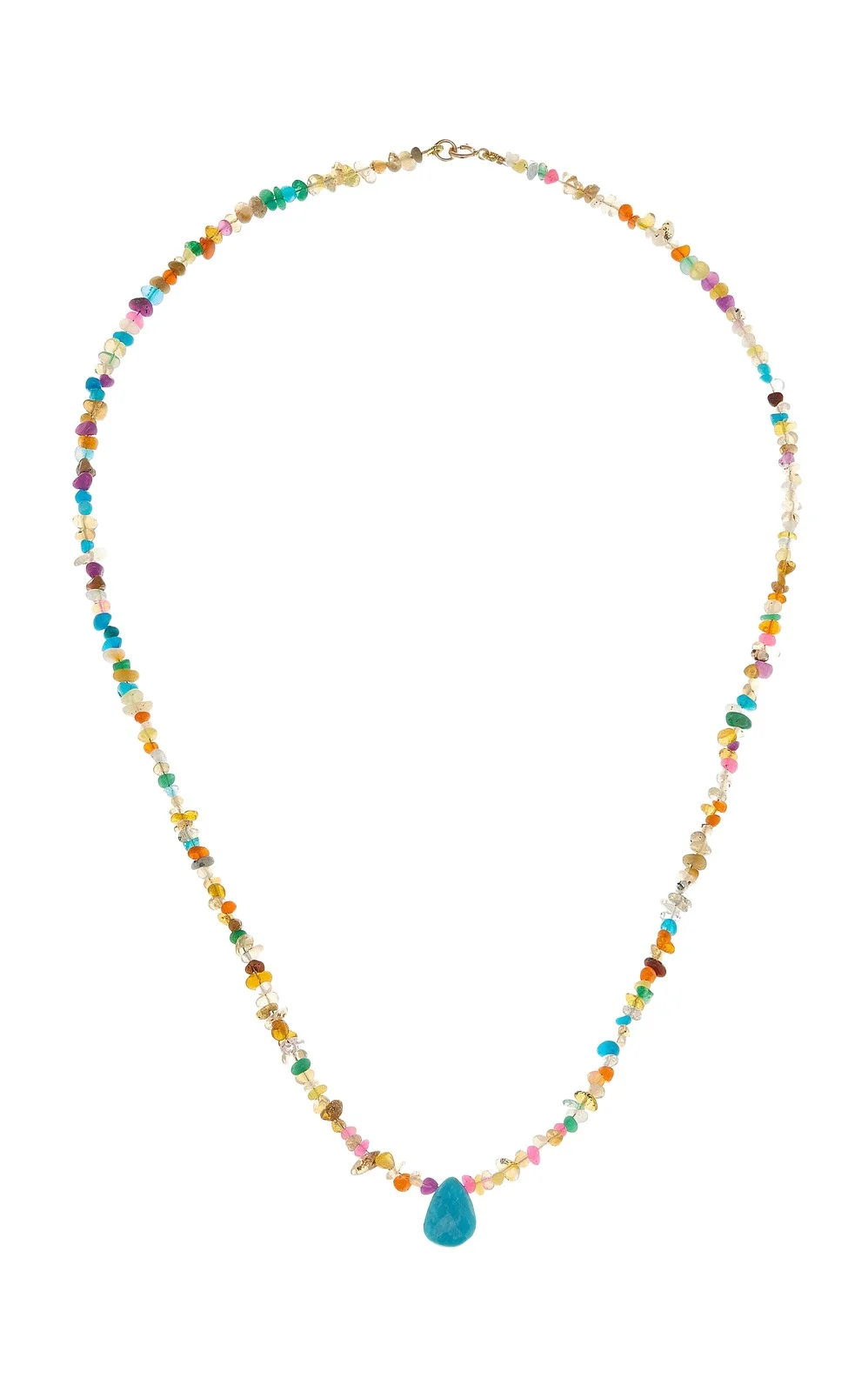 Rainbow 14K Yellow Gold Multi-Stone Necklace Rainbow 14K Yellow Gold Multi-Stone Necklace