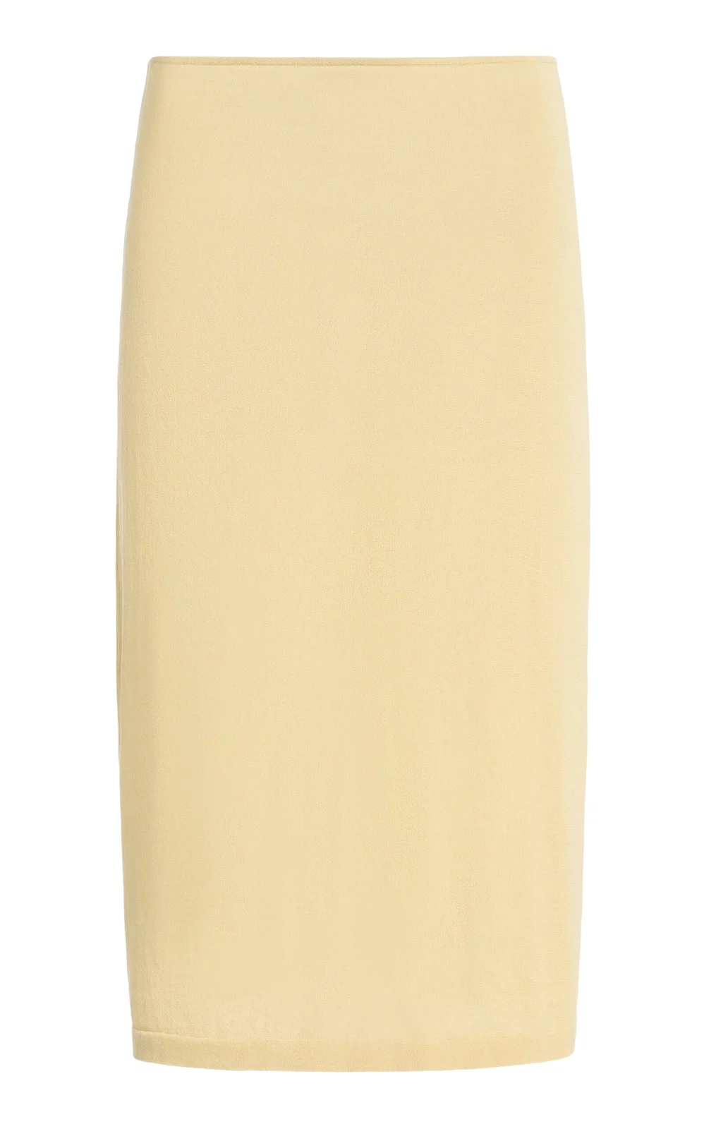 Ziah Cotton-Blend Sheer Knit Midi Skirt