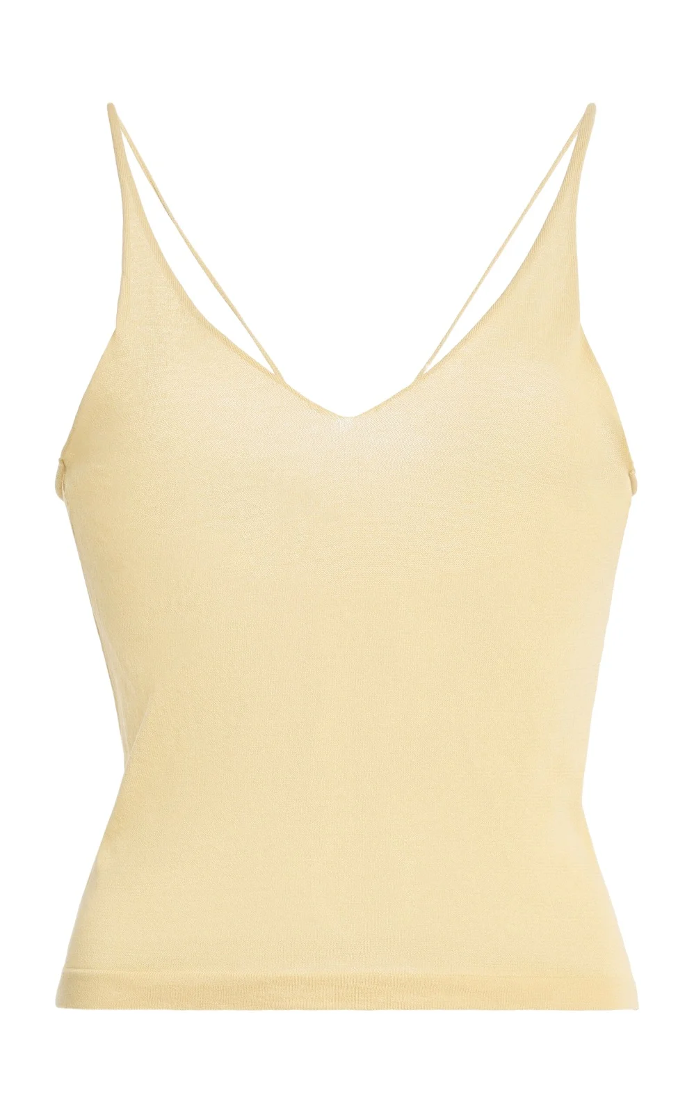 Ziah Cotton-Blend Sheer Knit Cami Top