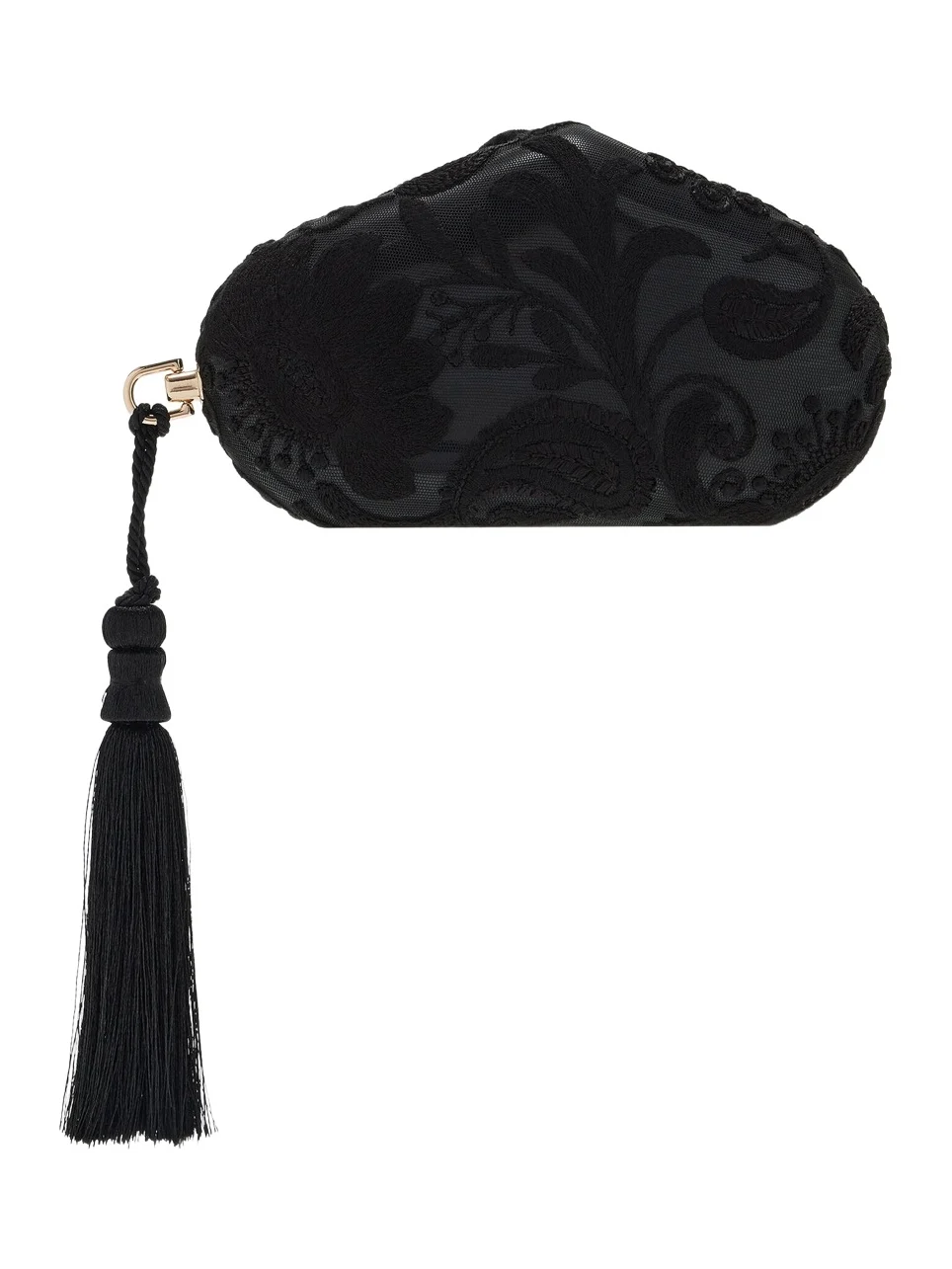 Exclusive La Isla Marlies Lace-Trimmed Wooden Clutch Exclusive La Isla Marlies Lace-Trimmed Wooden Clutch