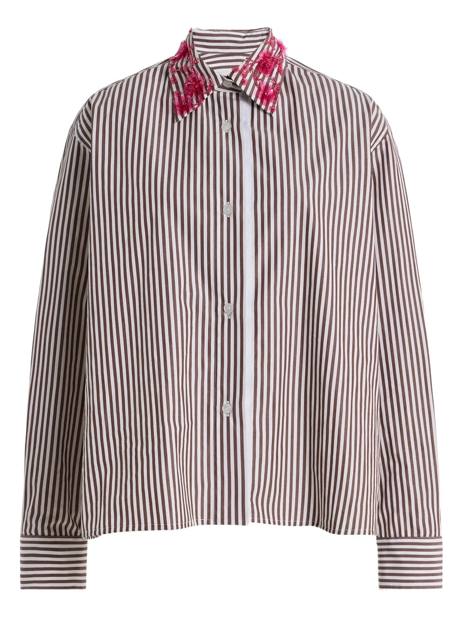 DES_PHEMMES Exclusive La Isla Classic Cotton-Poplin Shirt