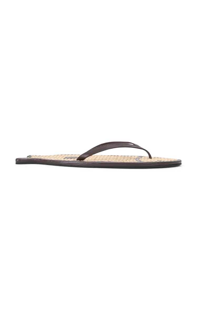 Staud Fish Flop Leather Slippers | Image 1 Staud Fish Flop Leather Slippers | Image 1
