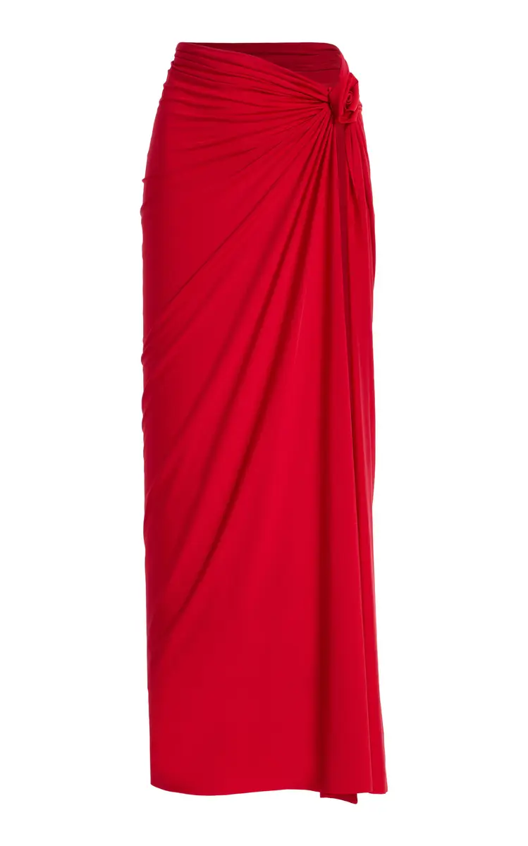 Maygel Coronel Exclusive La Isla Pollera Jersey Maxi Skirt | Thumbnail 7