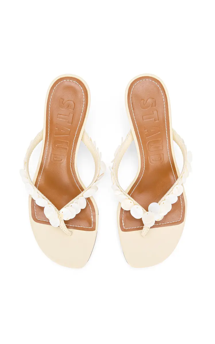 Staud Freja Sequined Leather Sandals | Thumbnail 4 Staud Freja Sequined Leather Sandals | Thumbnail 4