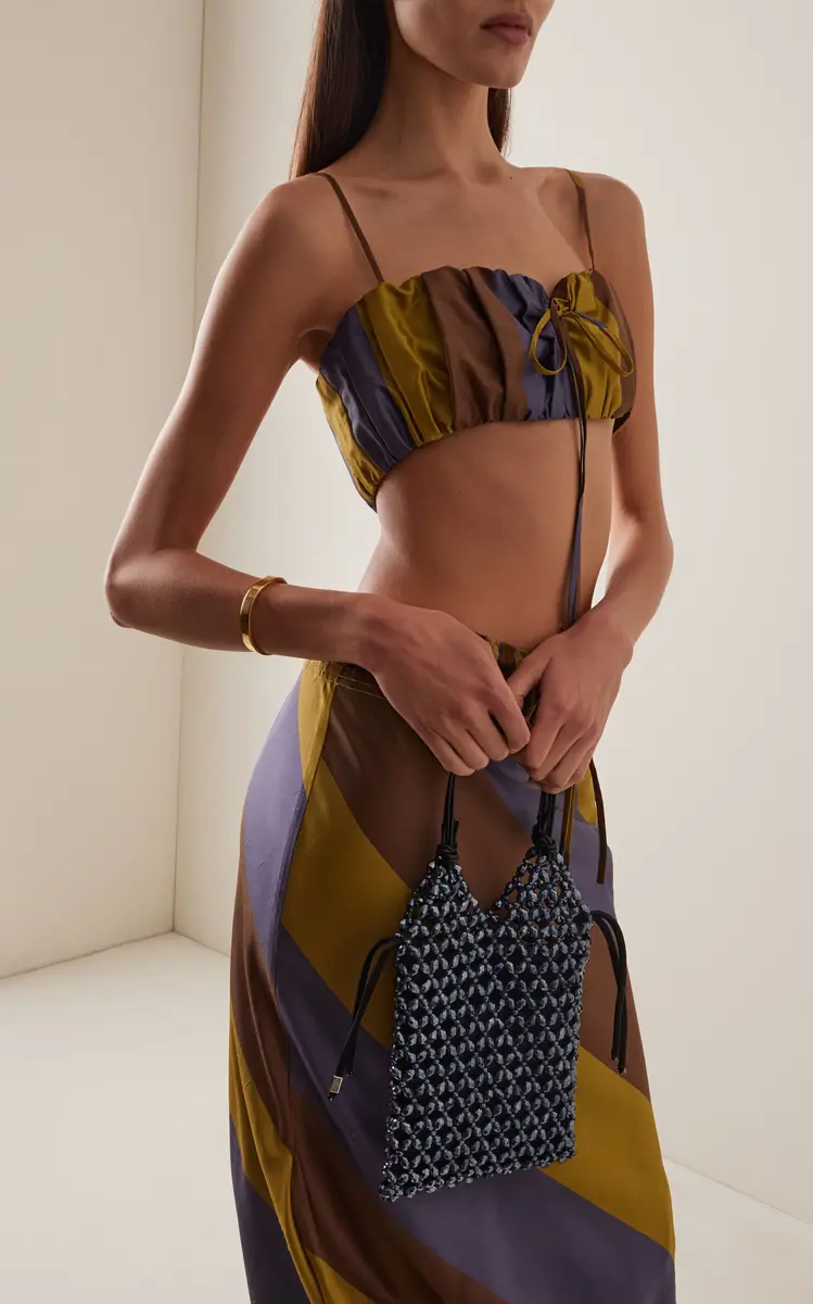 Staud Kelly Beaded Leather Bag | Thumbnail 2 Staud Kelly Beaded Leather Bag | Thumbnail 2