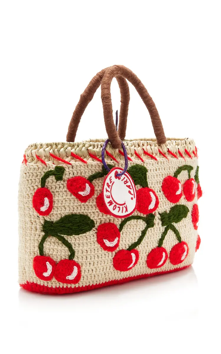 Kilometre Paris Exclusive La Isla Mon Cherry Raffia Tote Bag | Thumbnail 3 Kilometre Paris Exclusive La Isla Mon Cherry Raffia Tote Bag | Thumbnail 3