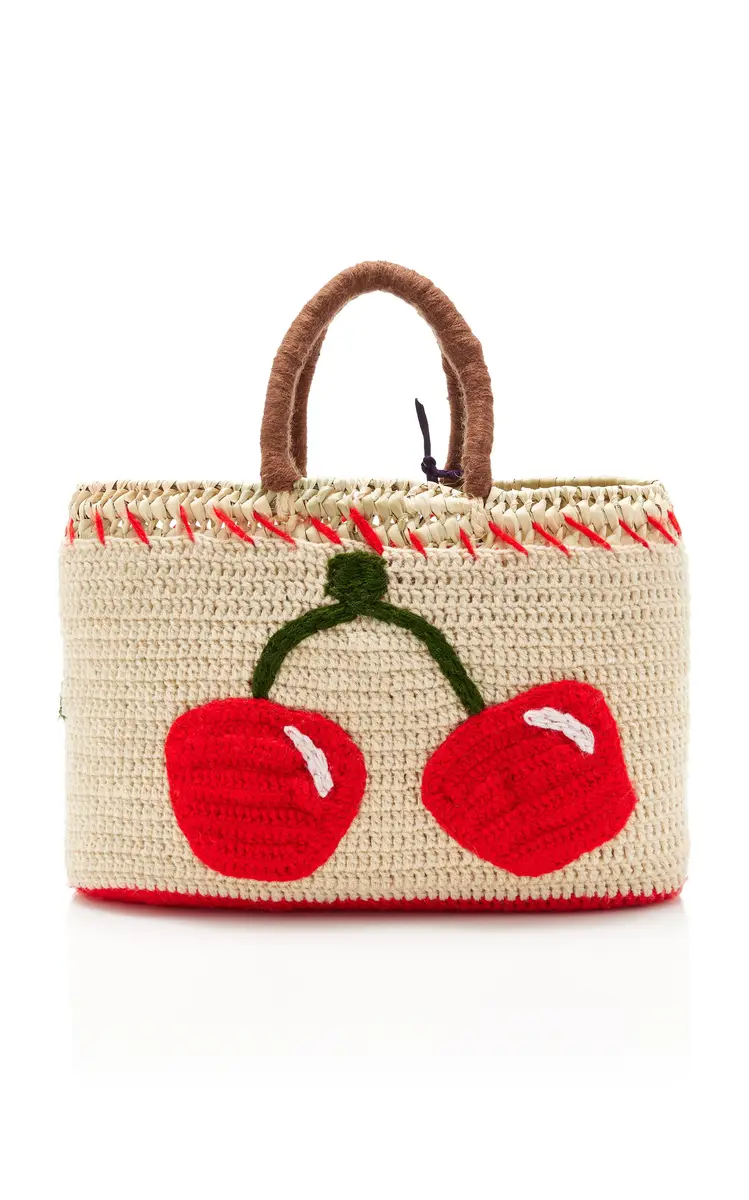 Kilometre Paris Exclusive La Isla Mon Cherry Raffia Tote Bag | Thumbnail 4 Kilometre Paris Exclusive La Isla Mon Cherry Raffia Tote Bag | Thumbnail 4