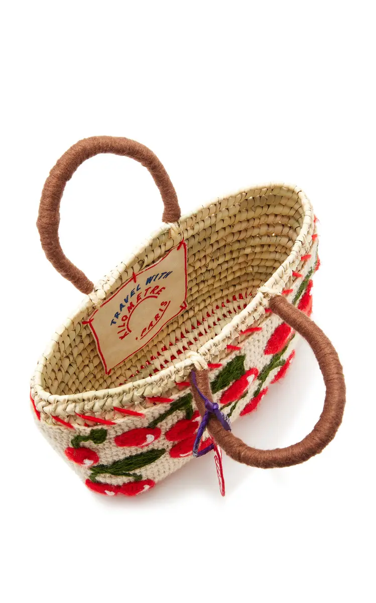 Kilometre Paris Exclusive La Isla Mon Cherry Raffia Tote Bag | Thumbnail 5 Kilometre Paris Exclusive La Isla Mon Cherry Raffia Tote Bag | Thumbnail 5