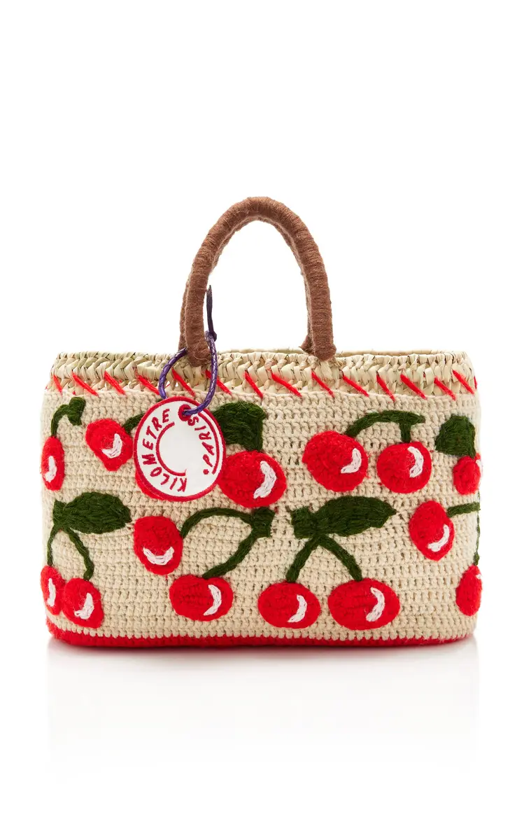 Kilometre Paris Exclusive La Isla Mon Cherry Raffia Tote Bag | Thumbnail 7 Kilometre Paris Exclusive La Isla Mon Cherry Raffia Tote Bag | Thumbnail 7