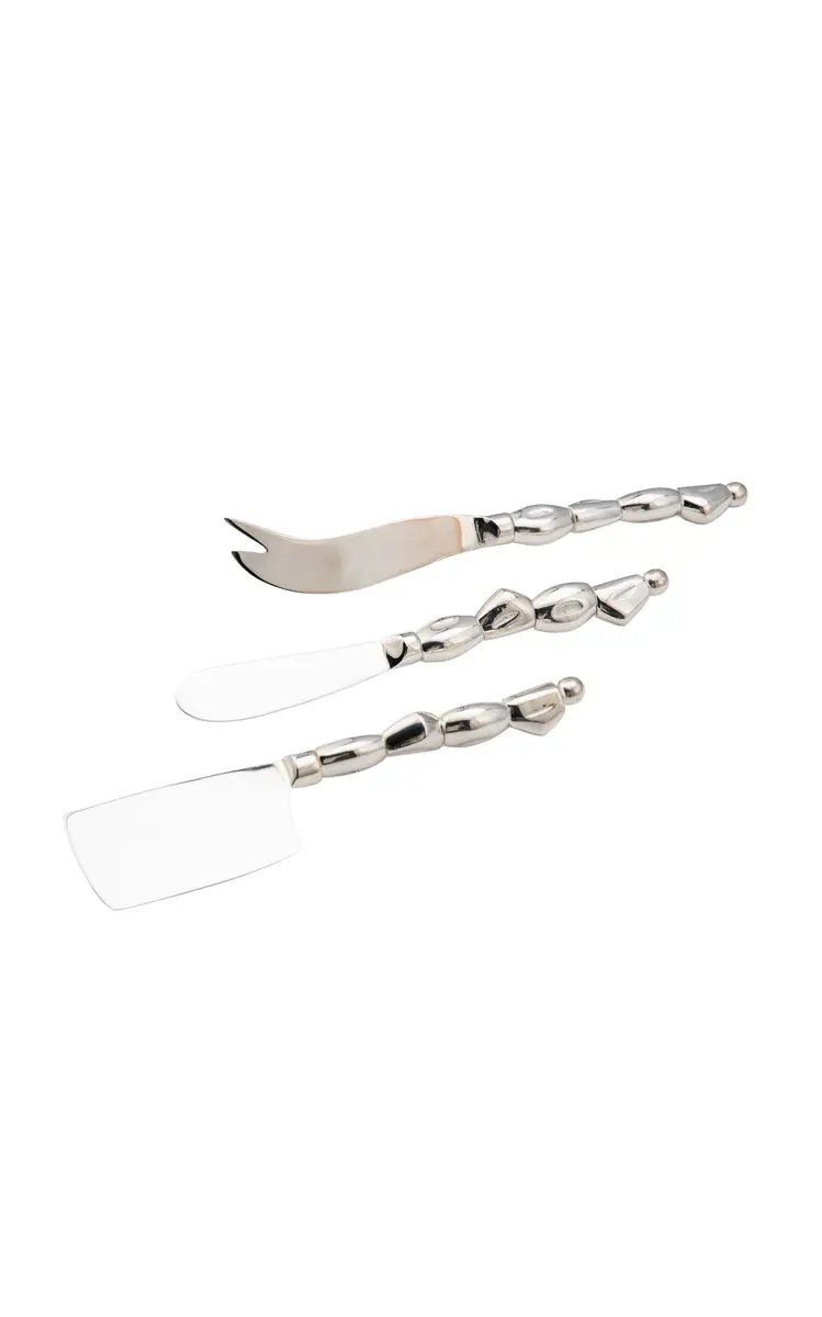 Esencial Hogar Exclusive La Isla Pebble Apertif Set - Silver | Image 1 Esencial Hogar Exclusive La Isla Pebble Apertif Set - Silver | Image 1
