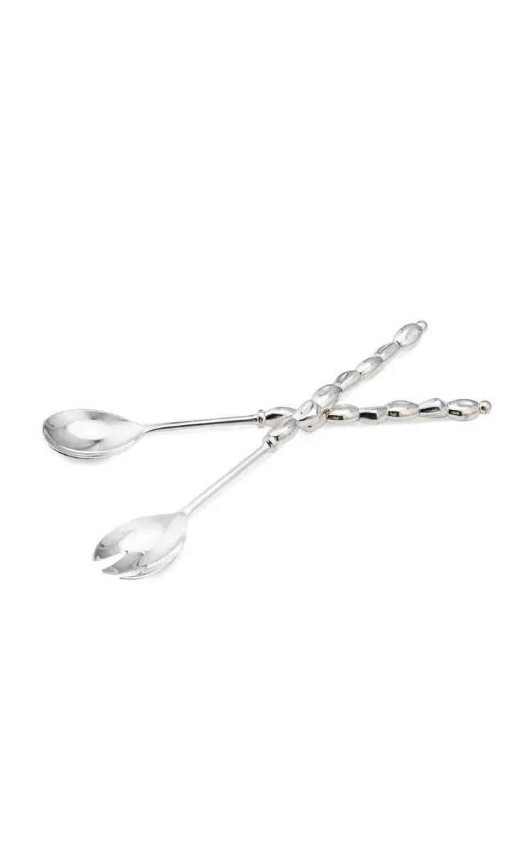 Esencial Hogar Exclusive La Isla Pebble Serving Set - Silver | Image 1 Esencial Hogar Exclusive La Isla Pebble Serving Set - Silver | Image 1