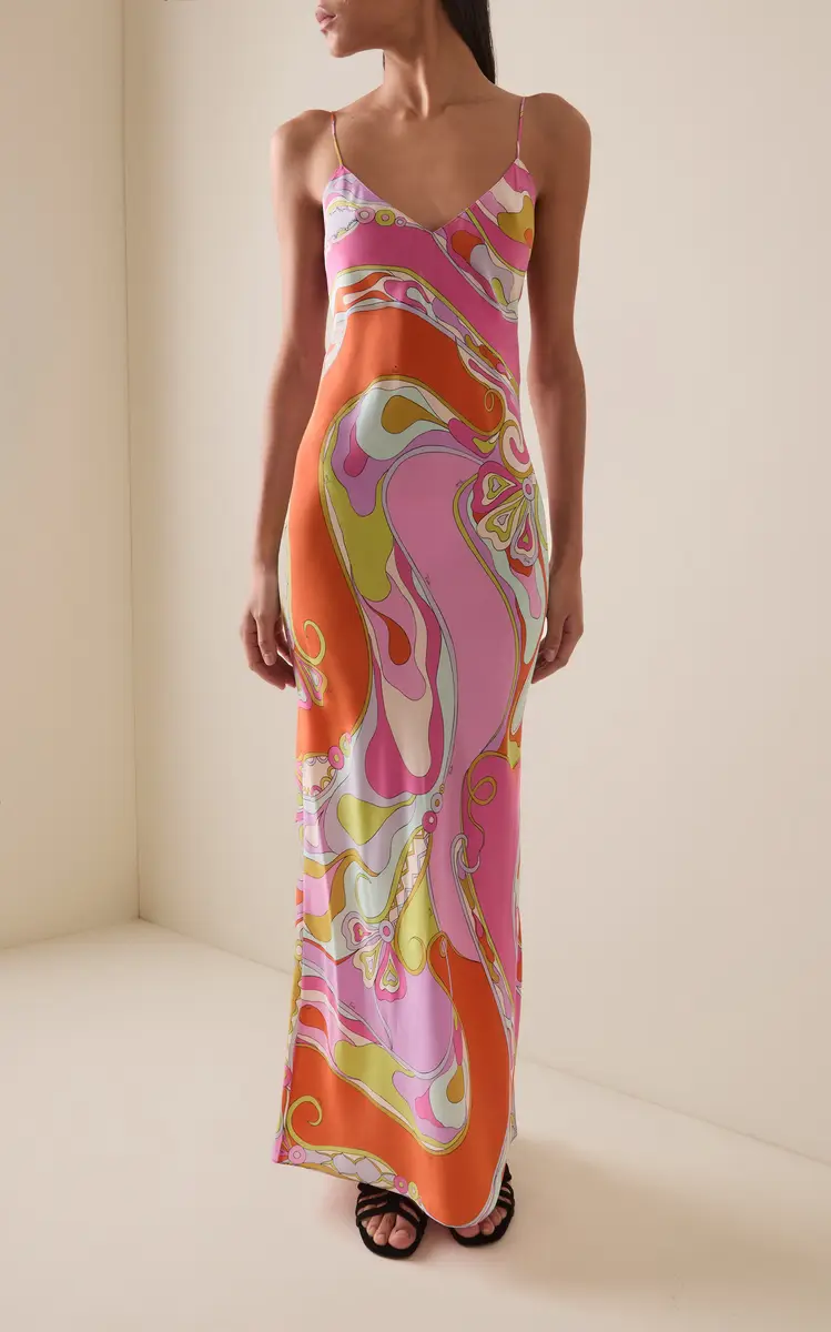 PUCCI Crepe De Chine Maxi Dress | Thumbnail 2