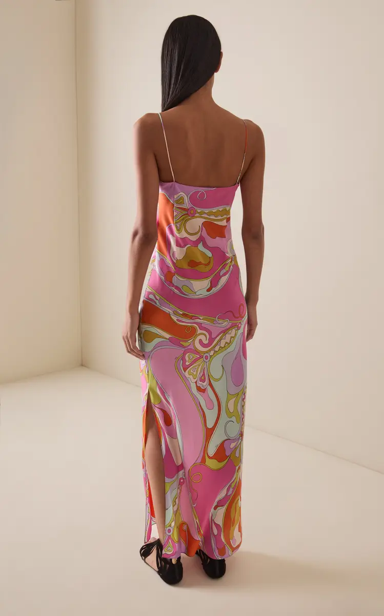 PUCCI Crepe De Chine Maxi Dress | Thumbnail 4