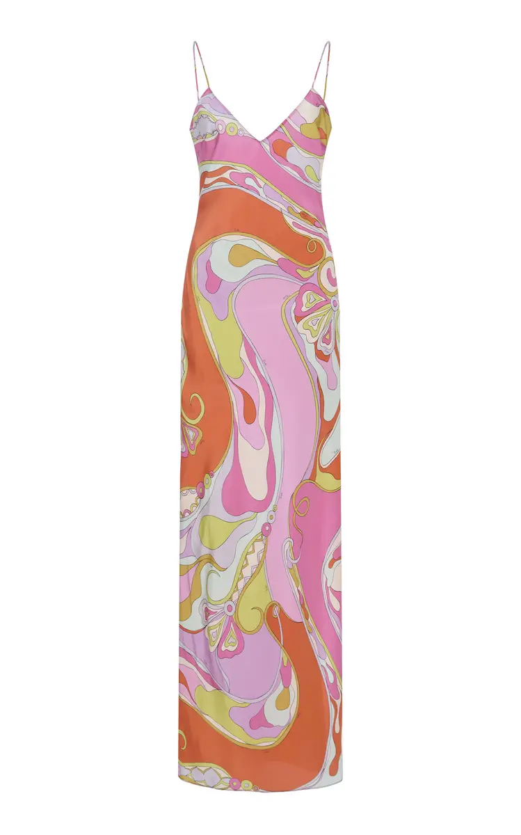 PUCCI Crepe De Chine Maxi Dress | Thumbnail 6