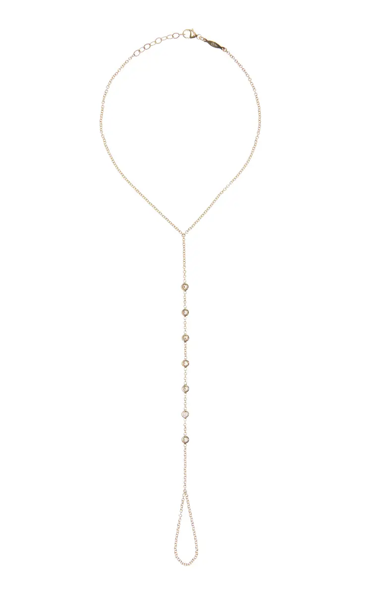 Jacquie Aiche Exclusive La Isla 14K Yellow Gold Diamond Toe Anklet | Thumbnail 4 Jacquie Aiche Exclusive La Isla 14K Yellow Gold Diamond Toe Anklet | Thumbnail 4