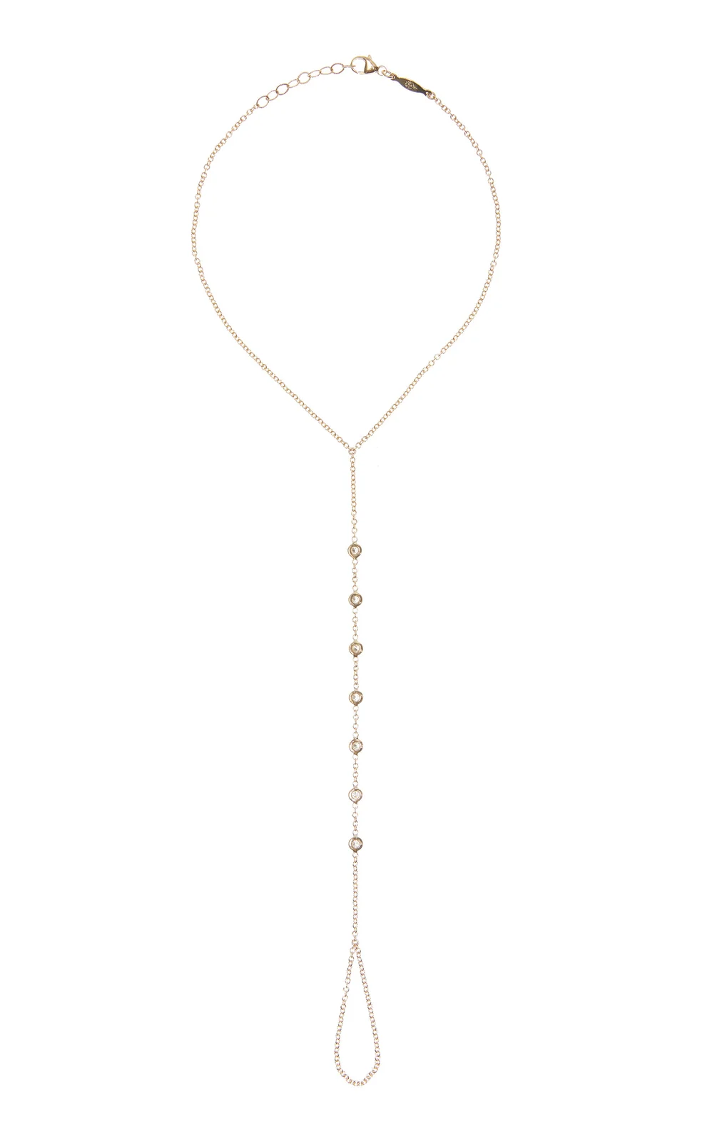 Jacquie Aiche Exclusive La Isla 14K Yellow Gold Diamond Toe Anklet
