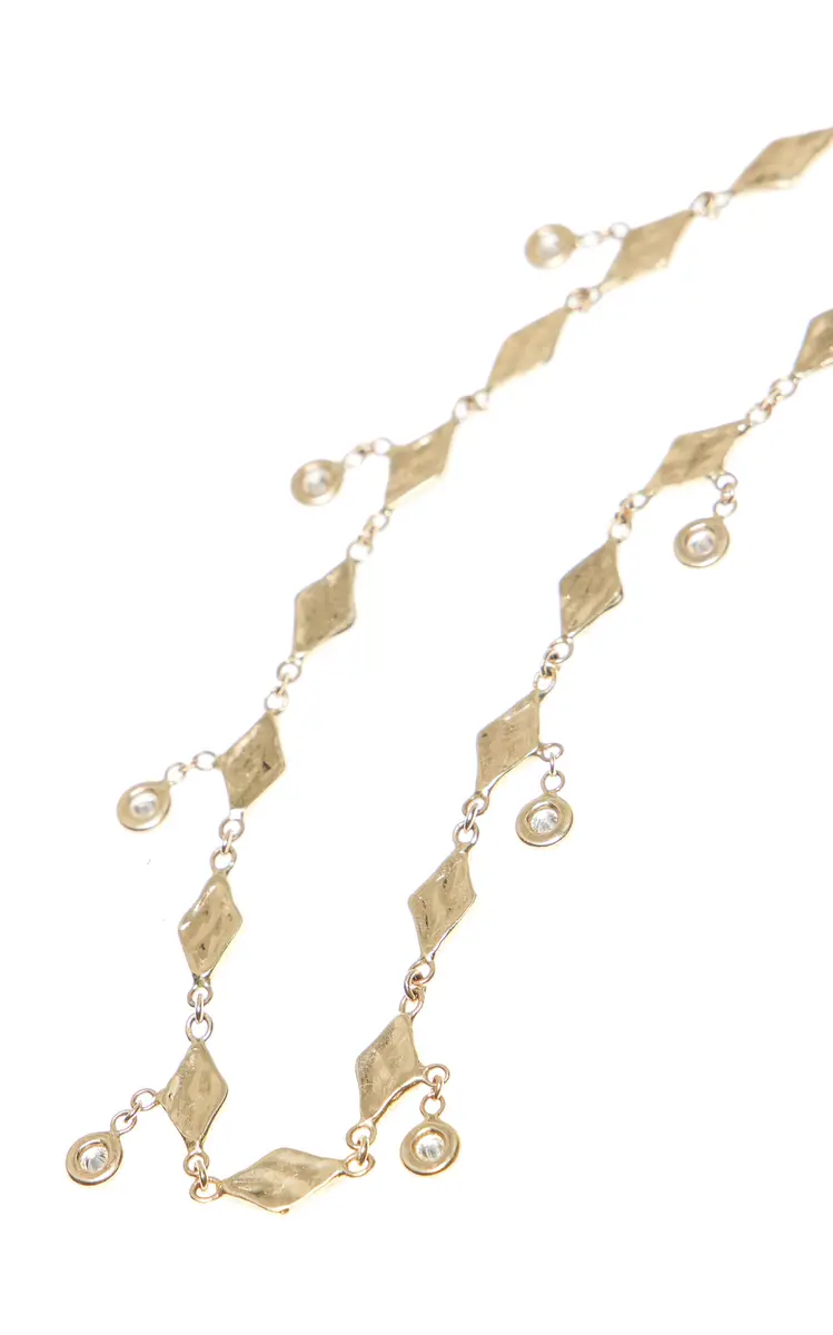 Jacquie Aiche Exclusive La Isla 14K Yellow Gold Diamond Shakers Anklet | Thumbnail 3 Jacquie Aiche Exclusive La Isla 14K Yellow Gold Diamond Shakers Anklet | Thumbnail 3