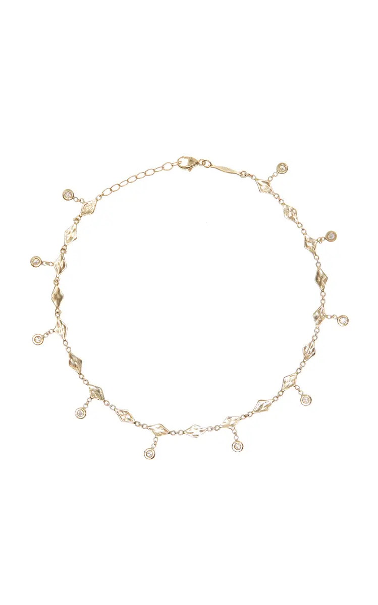 Jacquie Aiche Exclusive La Isla 14K Yellow Gold Diamond Shakers Anklet | Thumbnail 4 Jacquie Aiche Exclusive La Isla 14K Yellow Gold Diamond Shakers Anklet | Thumbnail 4