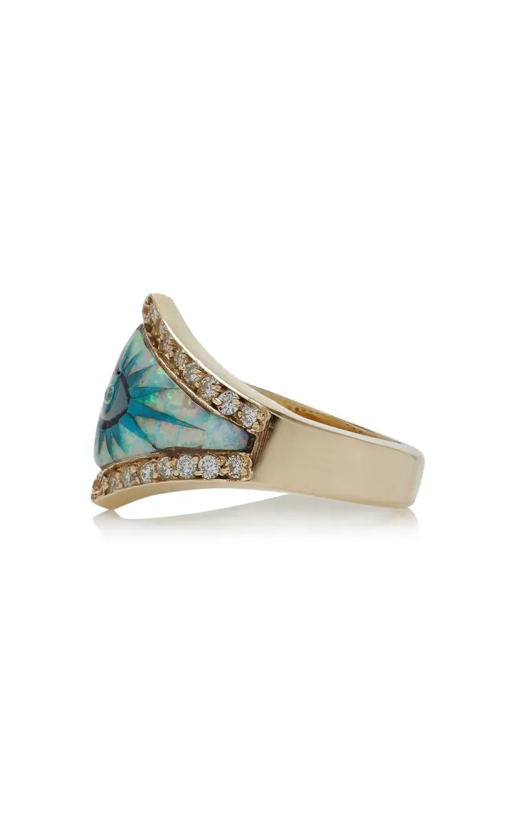 Jacquie Aiche Exclusive La Isla 14K Yellow Gold Eyeburst Ring | Thumbnail 4 Jacquie Aiche Exclusive La Isla 14K Yellow Gold Eyeburst Ring | Thumbnail 4
