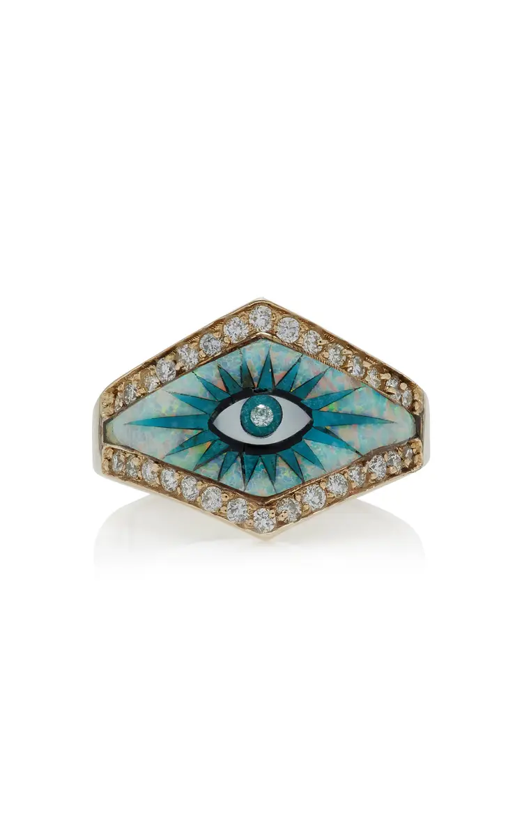 Jacquie Aiche Exclusive La Isla 14K Yellow Gold Eyeburst Ring | Thumbnail 6 Jacquie Aiche Exclusive La Isla 14K Yellow Gold Eyeburst Ring | Thumbnail 6