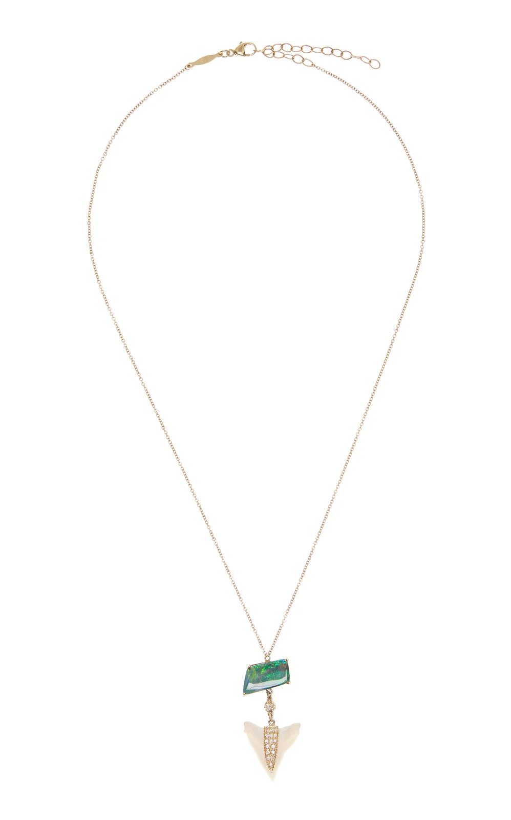 Jacquie Aiche Exclusive La Isla 14K Yellow Gold Shark Tooth Necklace