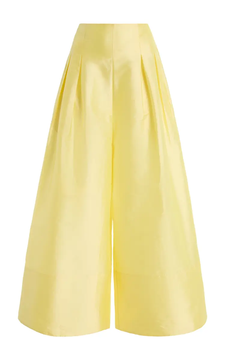 CHAN LUU Exclusive La Isla Taffeta Wide-Leg Pants
