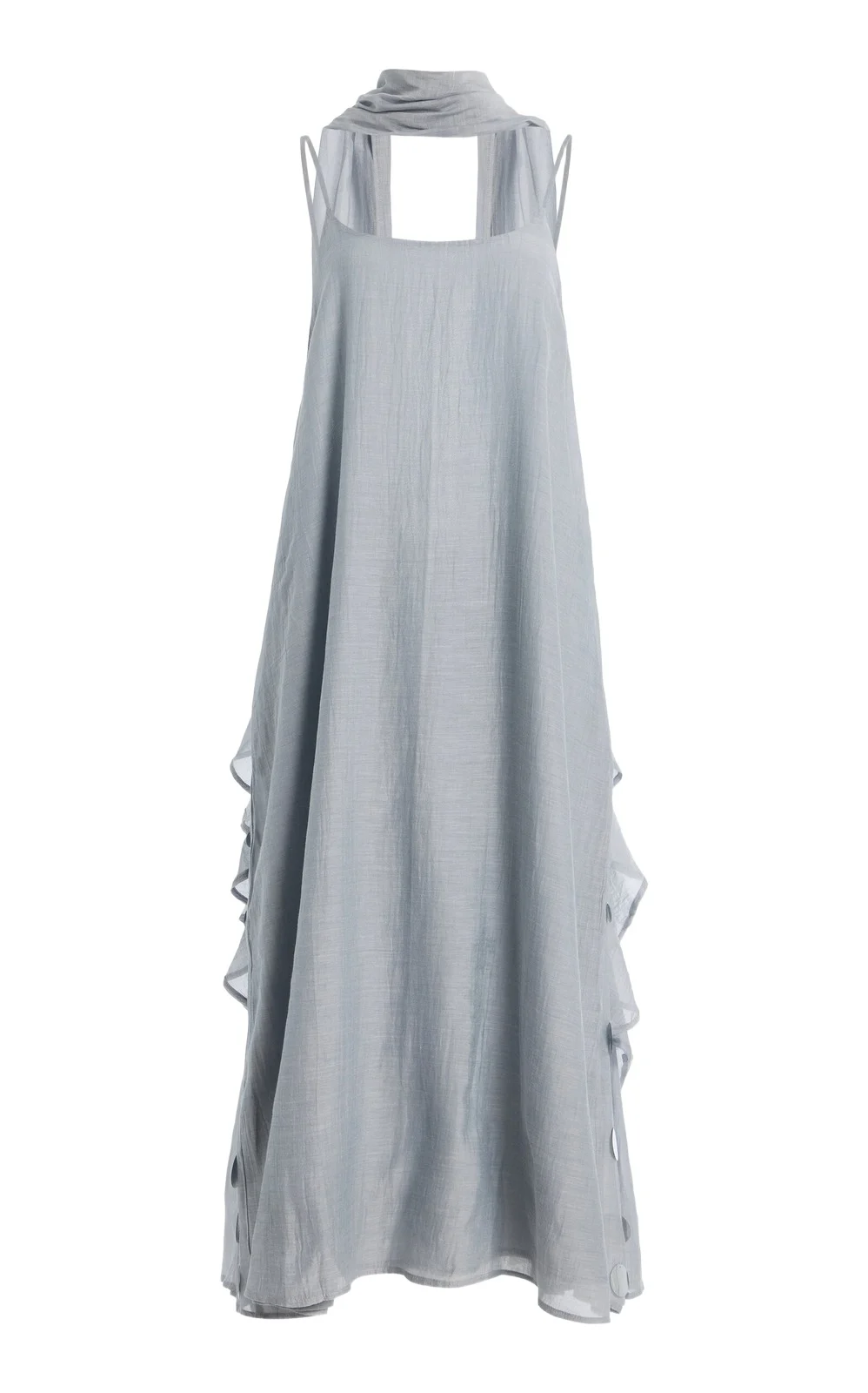 Exclusive La Isla Sequined Cotton-Silk Chanderi Dress