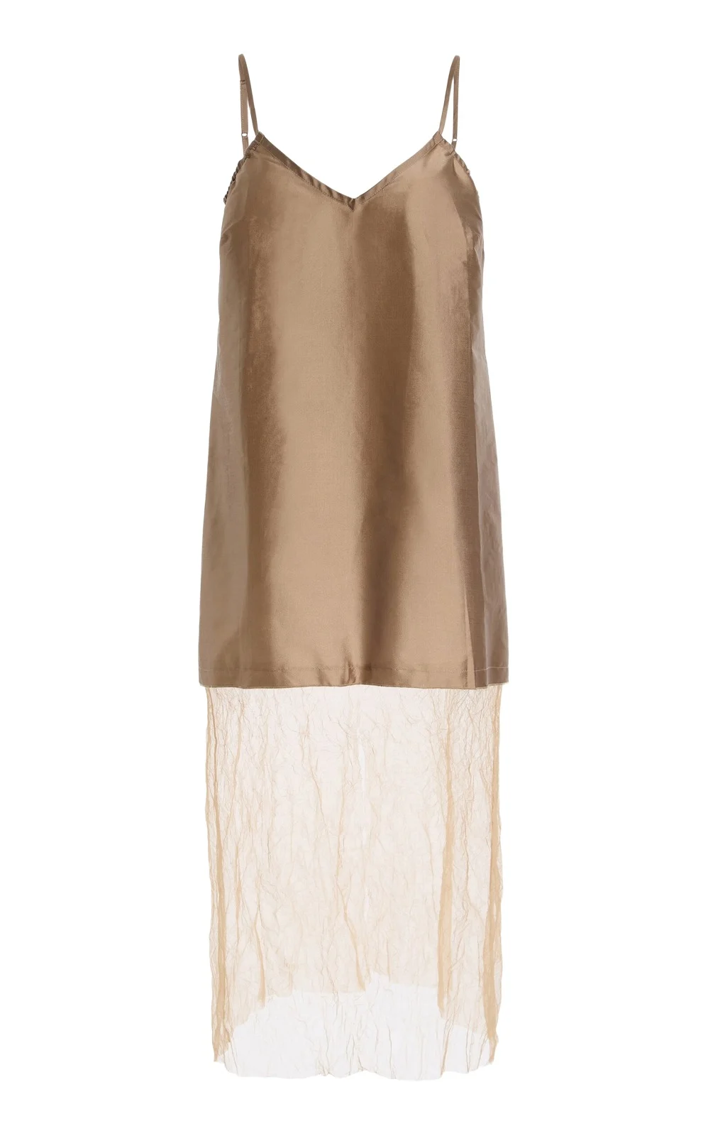 Exclusive La Isla Taffeta and Mesh Slip Dress Exclusive La Isla Taffeta and Mesh Slip Dress