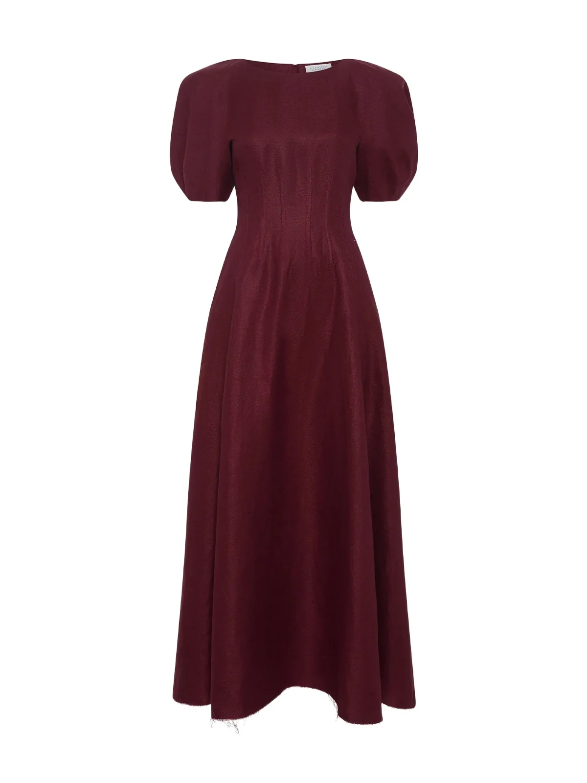 Ranya Puff Sleeve Linen Twill Maxi Dress Ranya Puff Sleeve Linen Twill Maxi Dress