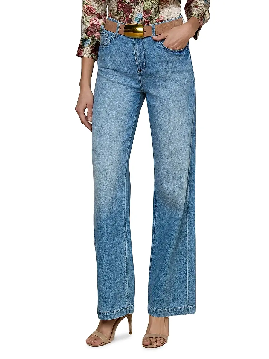 L'Agence Women's Scottie High-Rise Wide-Leg Jeans | Thumbnail 3 L'Agence Women's Scottie High-Rise Wide-Leg Jeans | Thumbnail 3