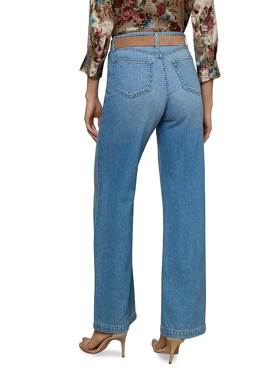 L'Agence Women's Scottie High-Rise Wide-Leg Jeans | Thumbnail 5 L'Agence Women's Scottie High-Rise Wide-Leg Jeans | Thumbnail 5