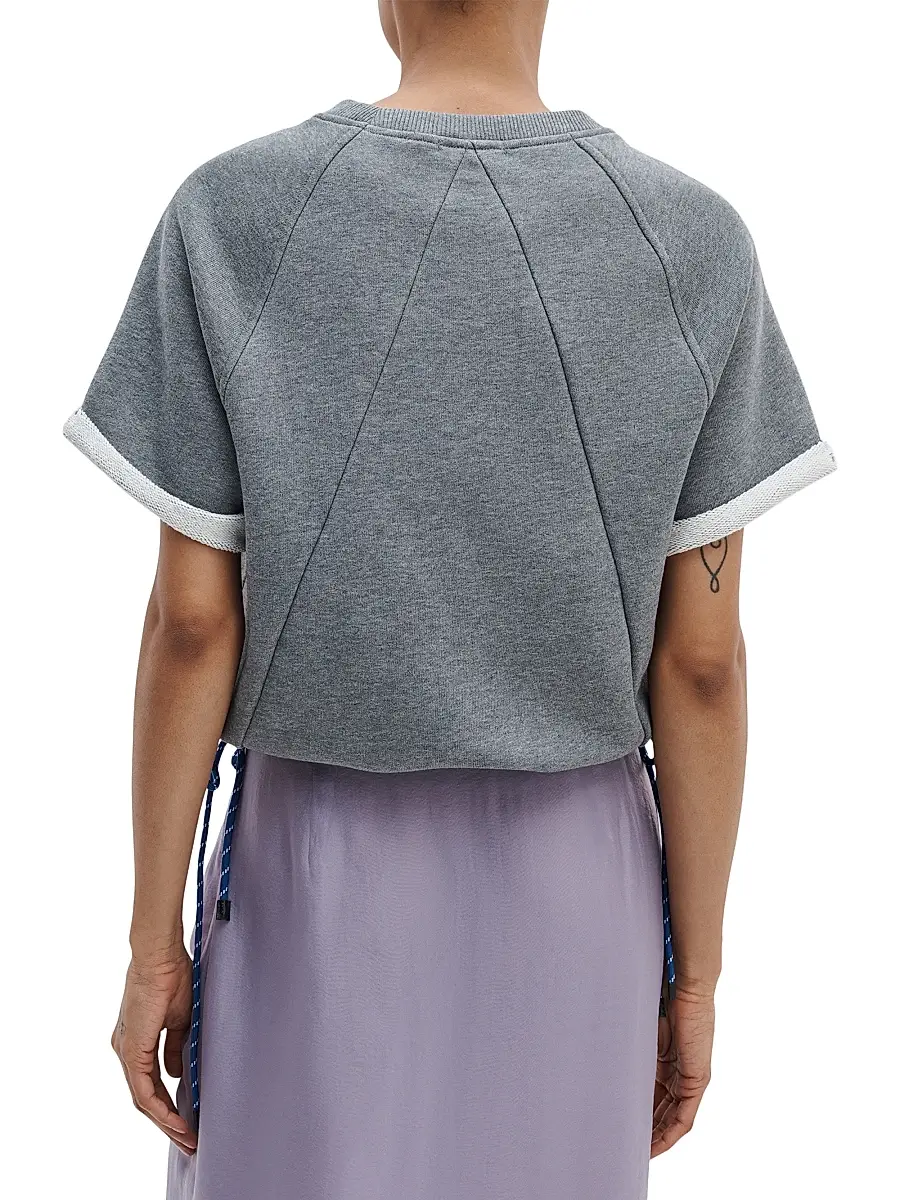 rag & bone Women's Drawstring-Hem Cotton Terry-Blend T-Shirt | Thumbnail 5 rag & bone Women's Drawstring-Hem Cotton Terry-Blend T-Shirt | Thumbnail 5