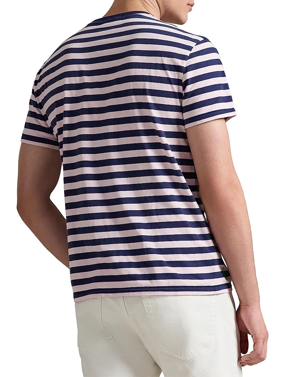Polo Ralph Lauren Men's Striped Crewneck T-Shirt | Thumbnail 4 Polo Ralph Lauren Men's Striped Crewneck T-Shirt | Thumbnail 4