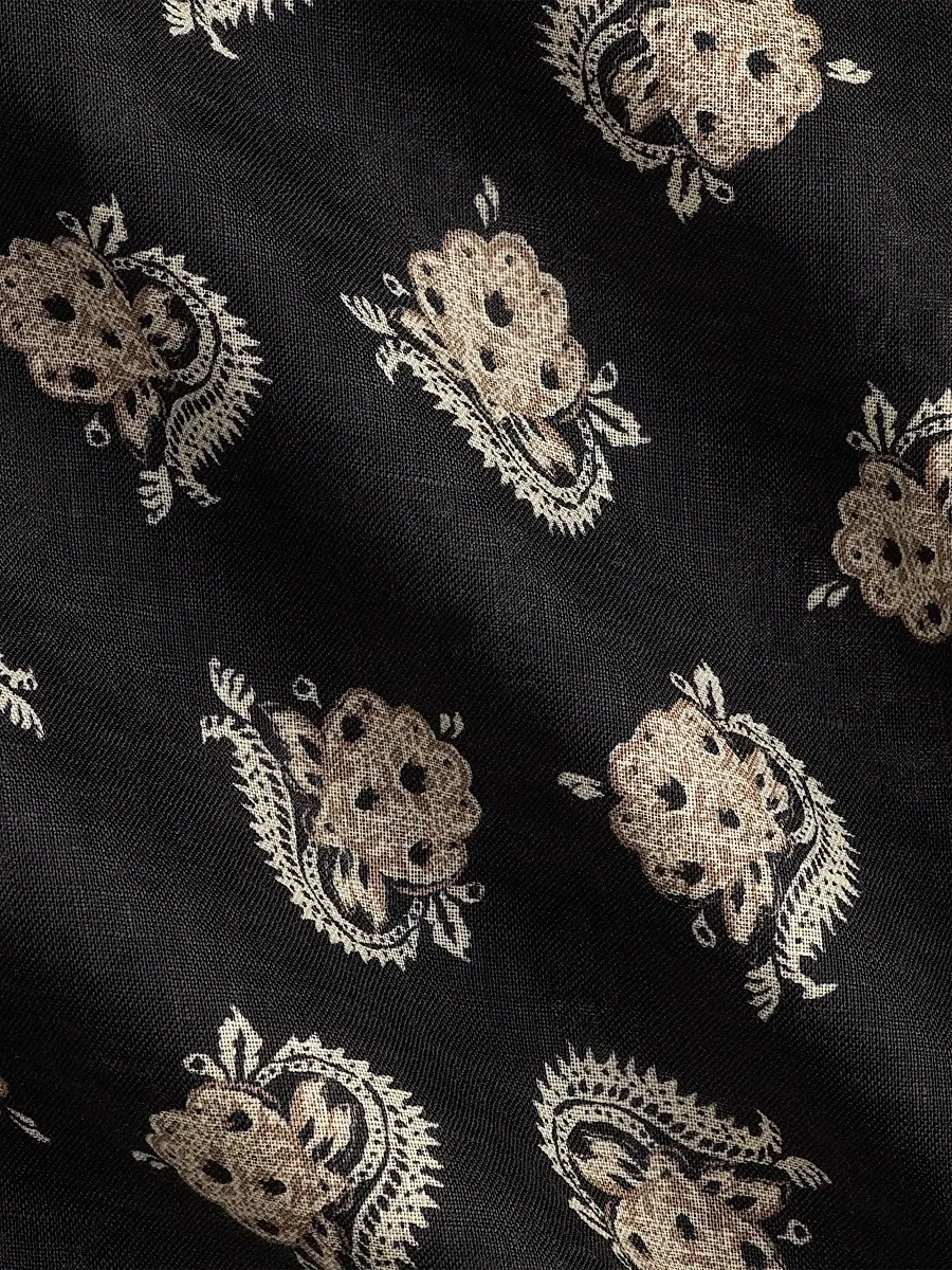 Ralph Lauren Purple Label Men's Paisley-Print Linen Camp Shirt - Balchier Border Paisley | Thumbnail 8 Ralph Lauren Purple Label Men's Paisley-Print Linen Camp Shirt - Balchier Border Paisley | Thumbnail 8