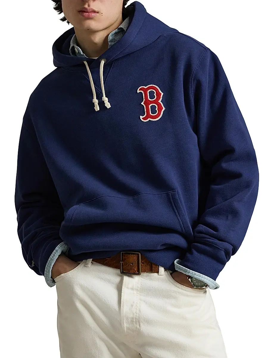Polo Ralph Lauren Men's Red Sox Vintage Fleece Hoodie | Thumbnail 3 Polo Ralph Lauren Men's Red Sox Vintage Fleece Hoodie | Thumbnail 3