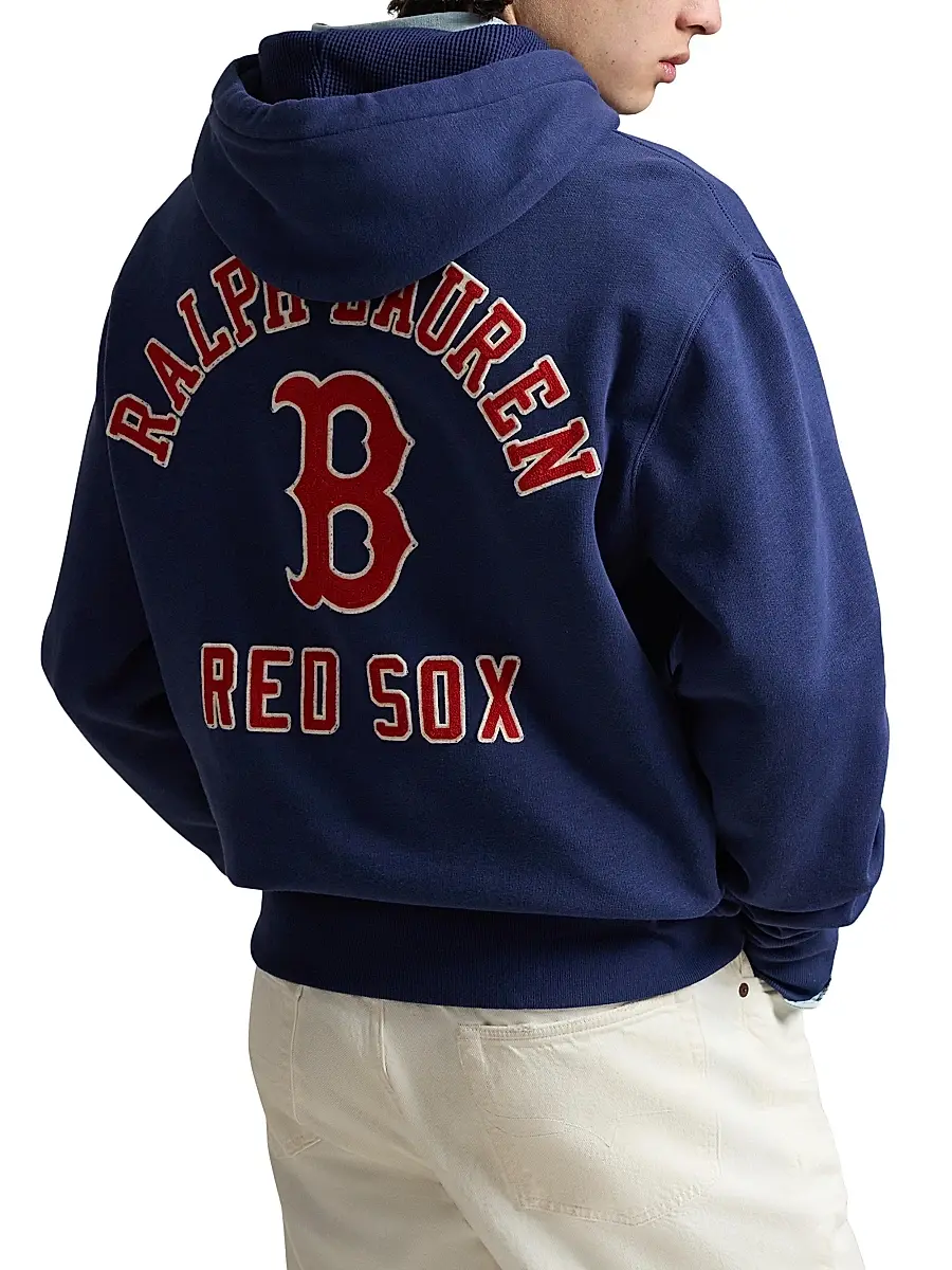 Polo Ralph Lauren Men's Red Sox Vintage Fleece Hoodie | Thumbnail 4 Polo Ralph Lauren Men's Red Sox Vintage Fleece Hoodie | Thumbnail 4