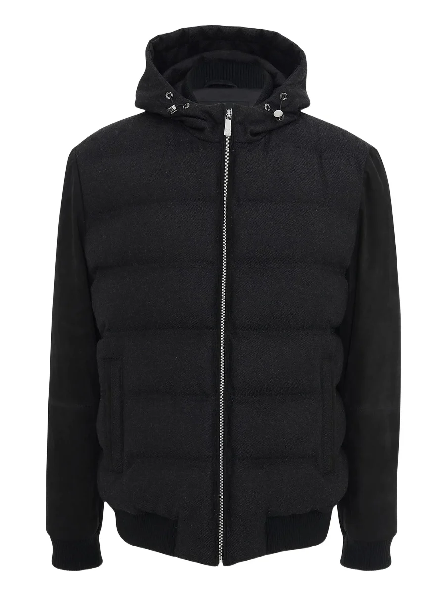 Men's Wool Parka with Select Nubuck Sleeves