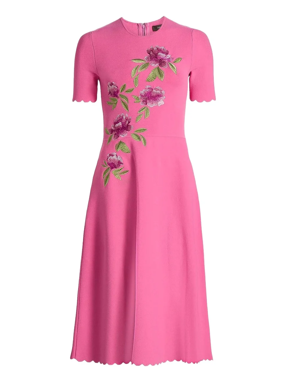 Women's Petunia Embroidered Knit Midi-Dress