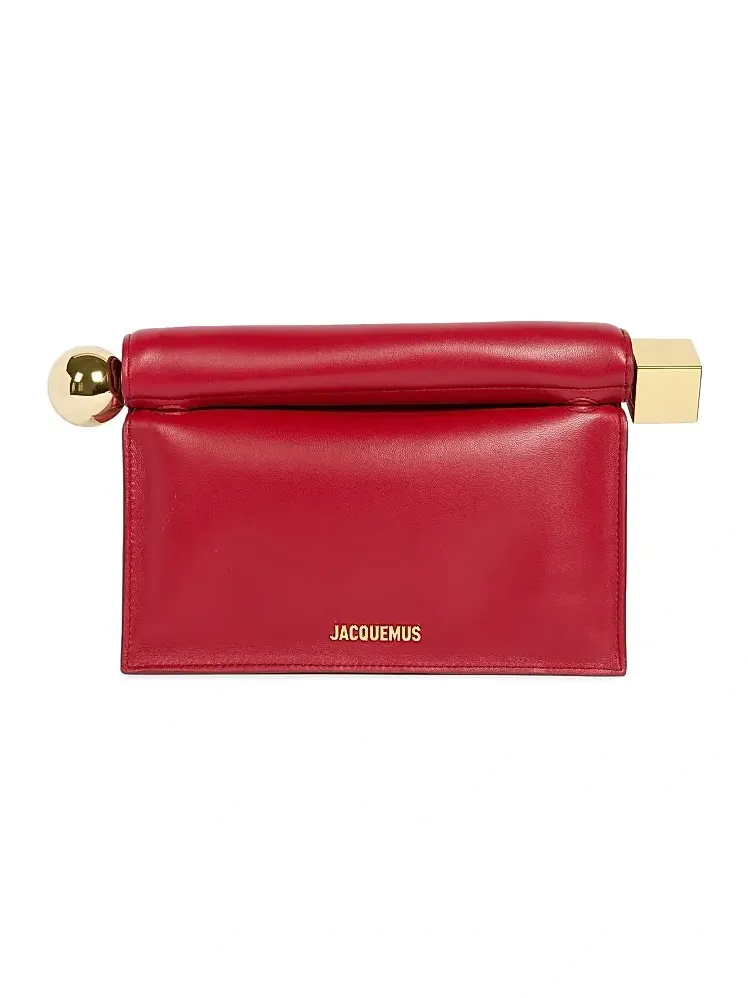 Women's La Pouchette Rond Carré Leather Clutch Women's La Pouchette Rond Carré Leather Clutch