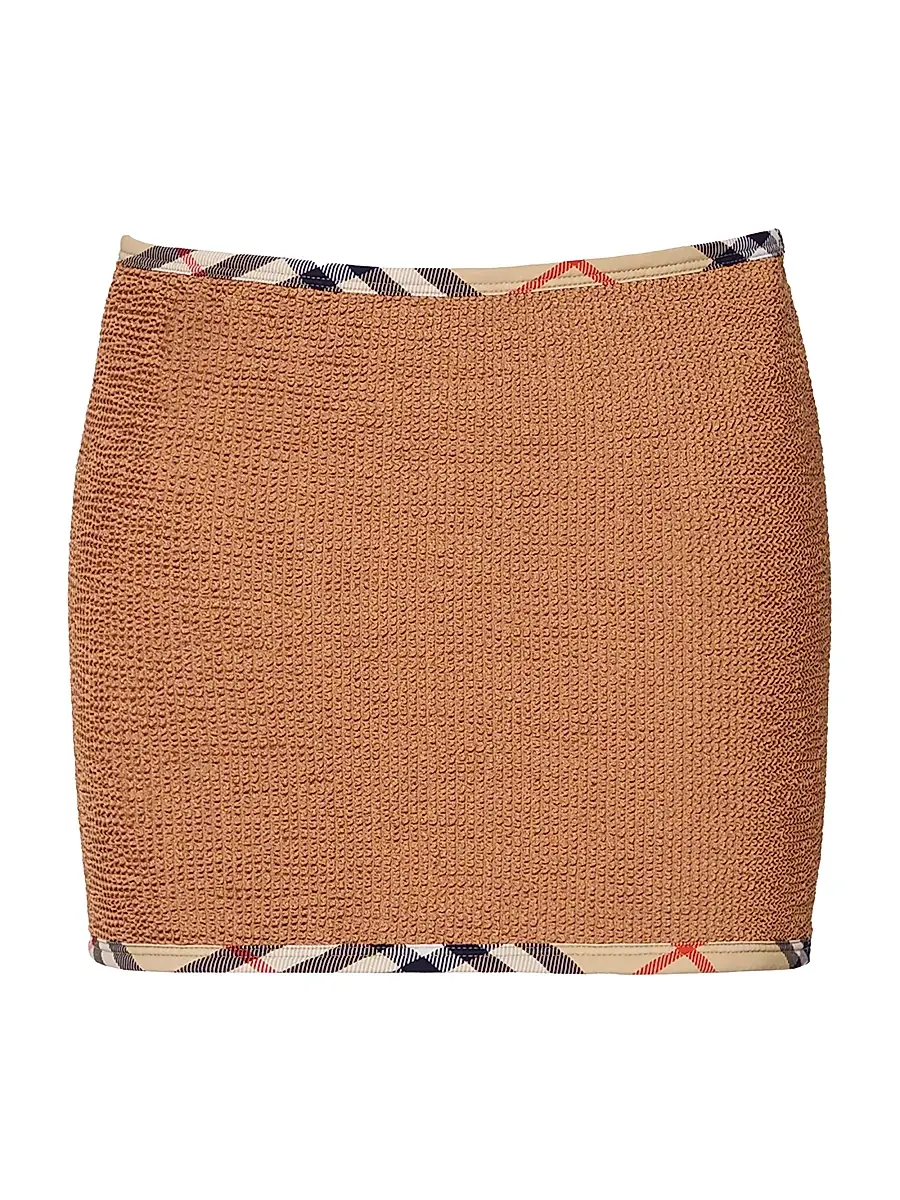 Burberry Women's x Hunza G Devyn Check Trim Swim Skirt/Tube Top | Thumbnail 2 Burberry Women's x Hunza G Devyn Check Trim Swim Skirt/Tube Top | Thumbnail 2
