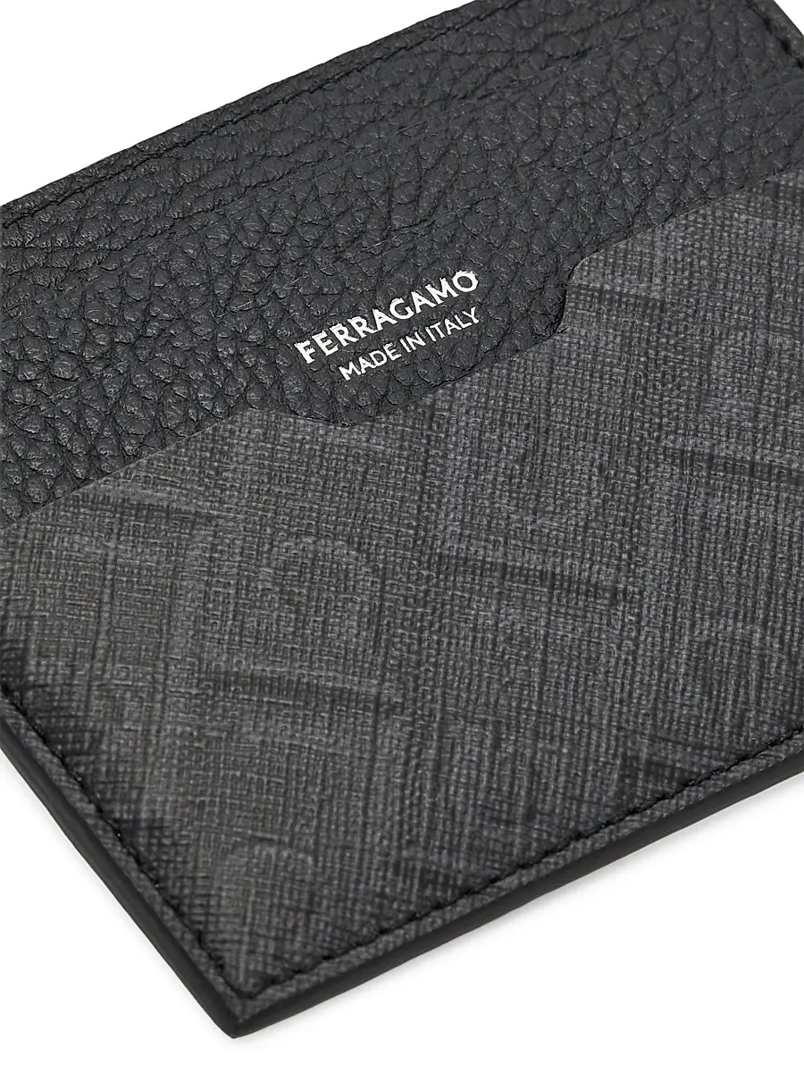 Ferragamo Men's Monogram Card Case | Thumbnail 4 Ferragamo Men's Monogram Card Case | Thumbnail 4