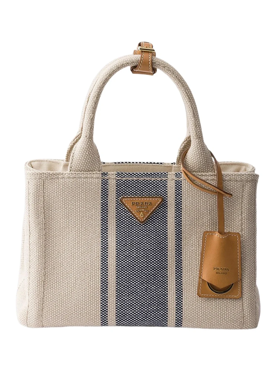 Women's Jardinière Small Cotton Canvas Top Handle Bag