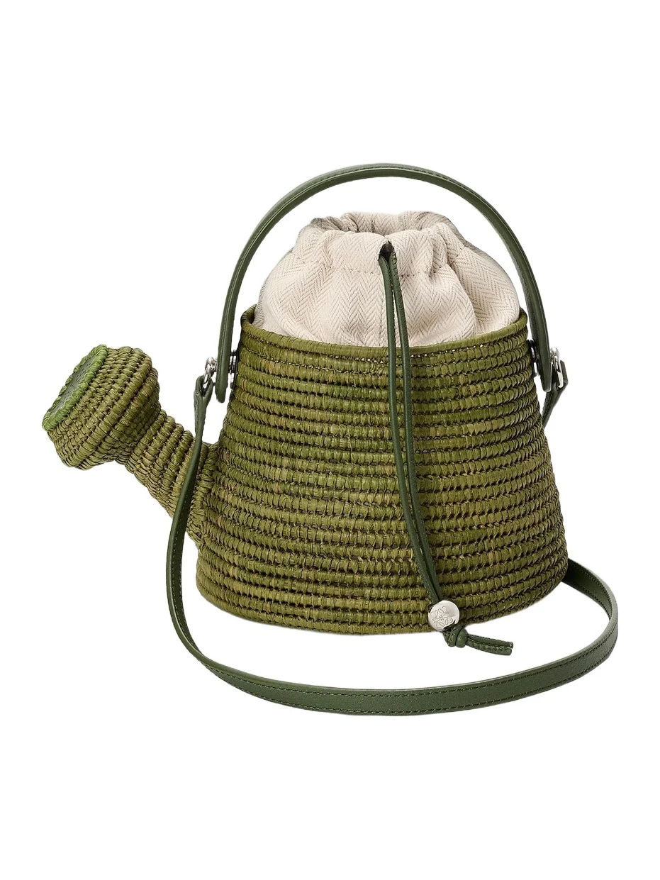 Women's x Paula's Ibiza Watering Can Raffia Bucket Bag