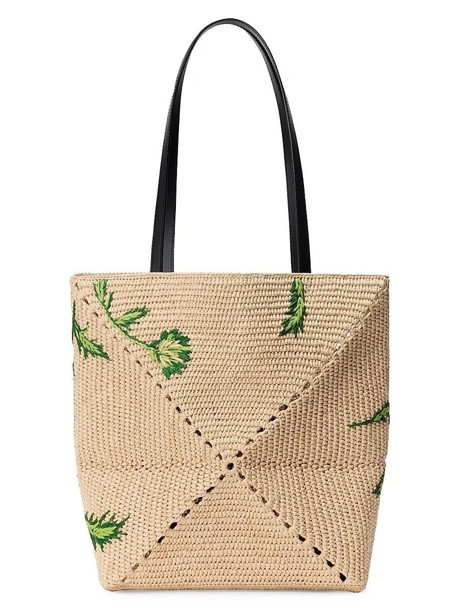 Loewe Women's x Paula's Ibiza Puzzle Fold Medium Botanical Raffia Tote Bag | Thumbnail 5 Loewe Women's x Paula's Ibiza Puzzle Fold Medium Botanical Raffia Tote Bag | Thumbnail 5